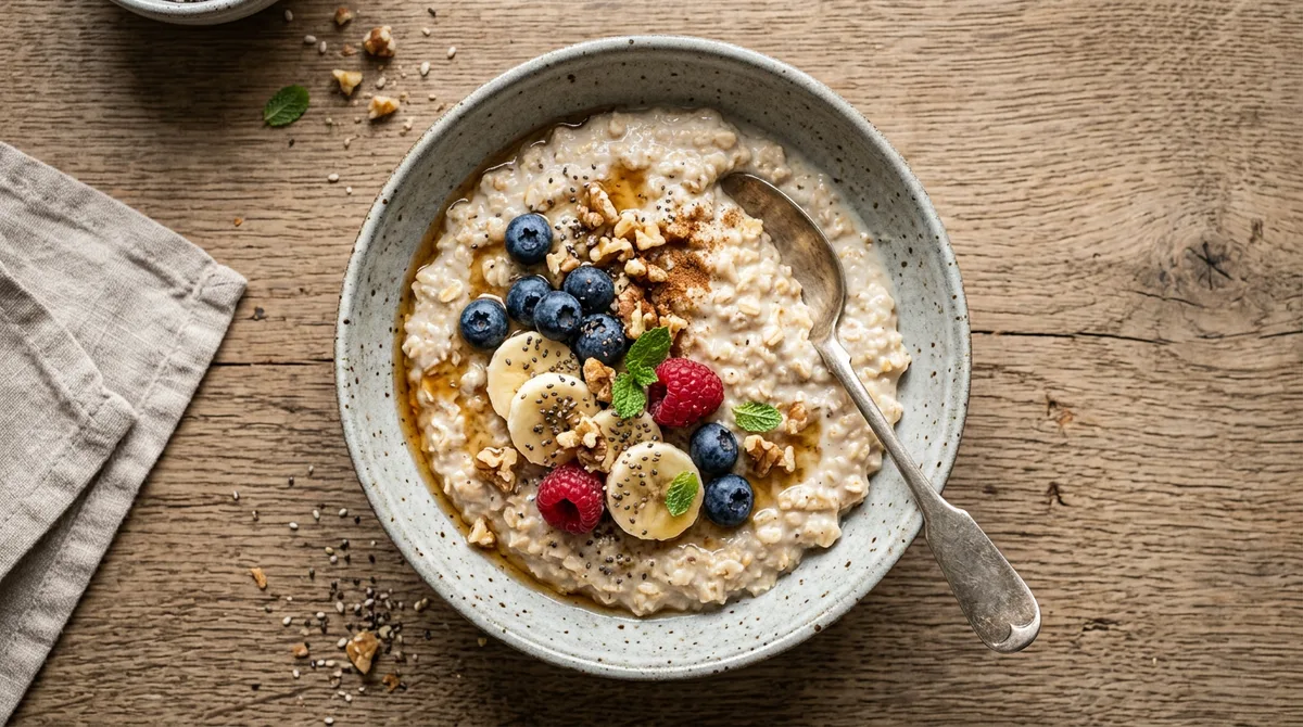 Cannabis Porridge with Berries and Honey