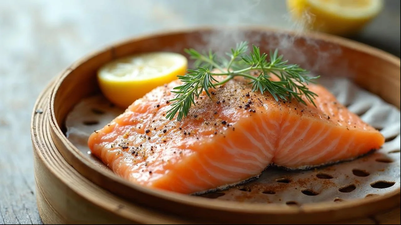 Steamed Cannabis Salmon