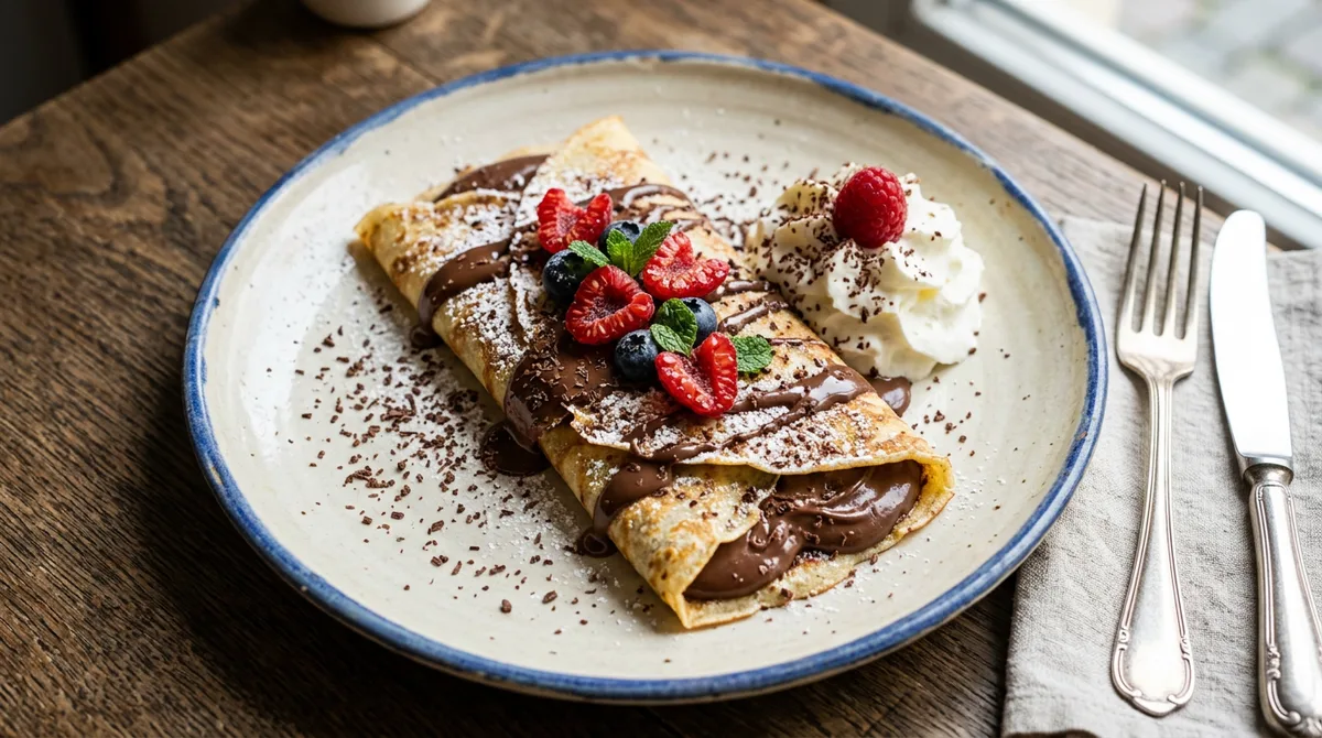 Cannabis Crepes with Chocolate Cream