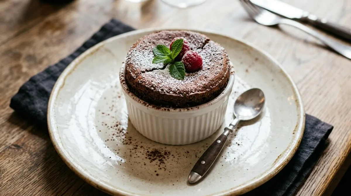Cannabis Chocolate Soufflé