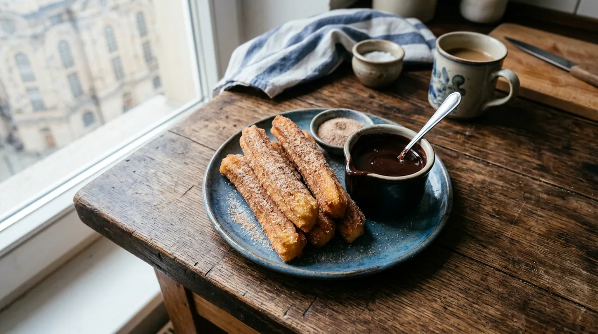 Cannabis Churros with Chocolate Dip