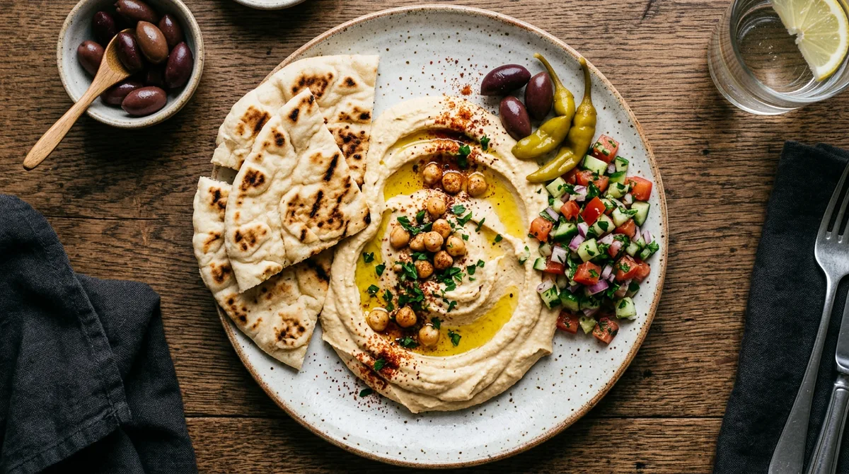 Cannabis Hummus with Pita