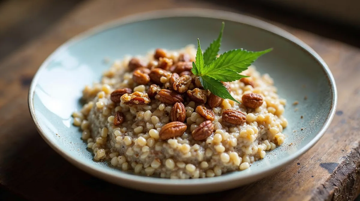 Muesli Porridge with Nuts Cannabis