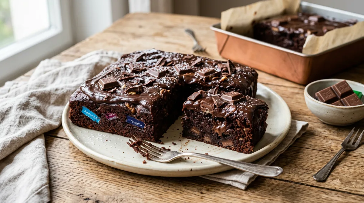 Cannabis Ritter Sport Chocolate Cake
