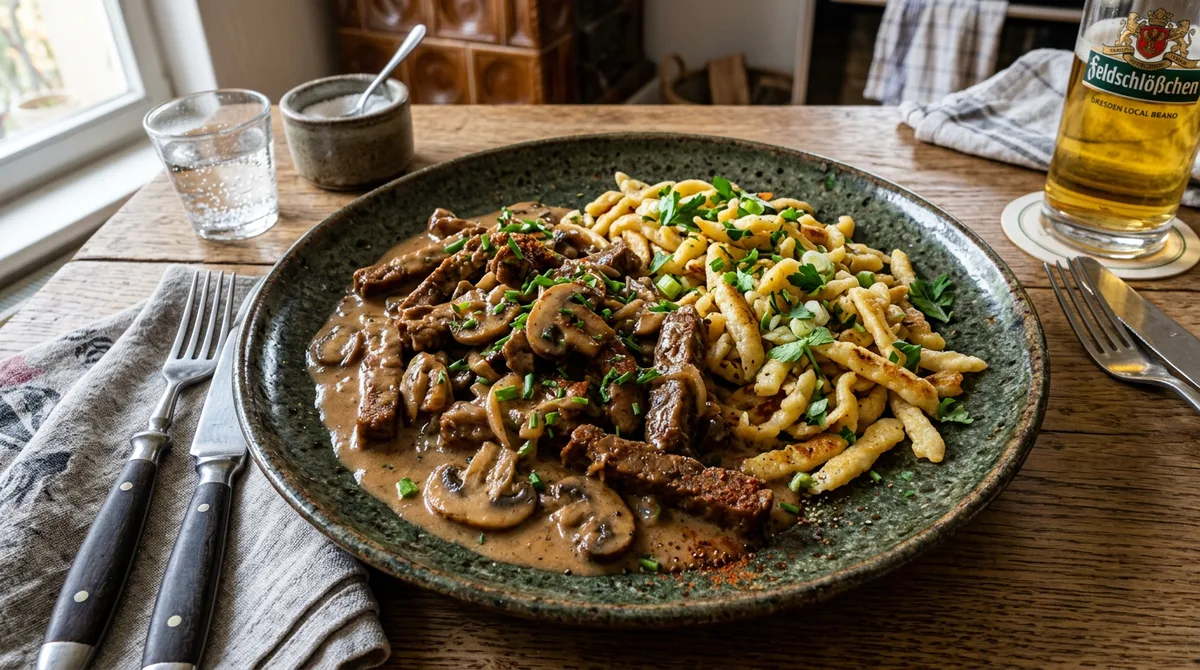 Cannabis Seitan Stroganoff
