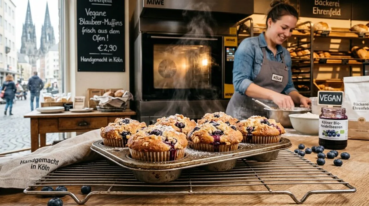 Vegan Blueberry Muffins