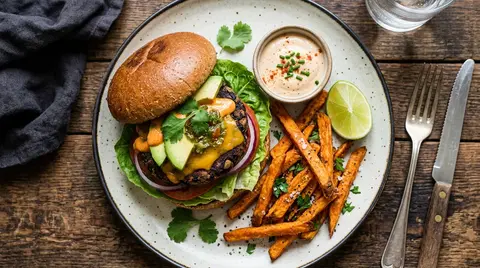 Cannabis Black Bean Burger