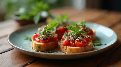 Cannabis Bruschetta