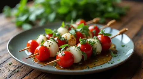 Cannabis Caprese Skewers