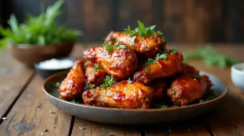 Cannabis BBQ Chicken Wings