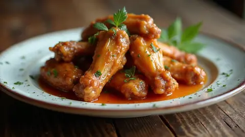 Cannabis Honey Garlic Wings