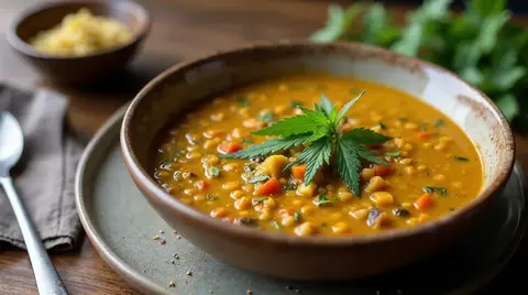 Cannabis Curry Lentil Soup