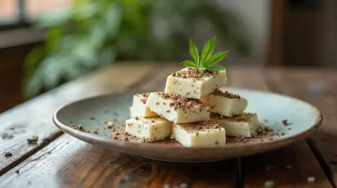 Cannabis Frozen Yogurt Bark