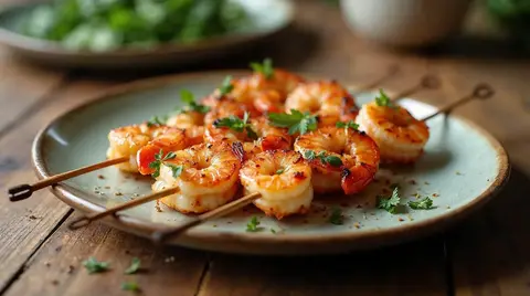 Cannabis Shrimp Skewers