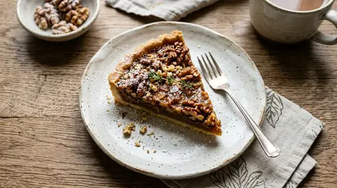 Infused Walnut Tart with Cannasugar