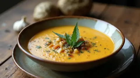 Cannabis Garlic Soup