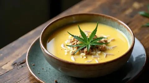Cannabis Coconut Ginger Soup