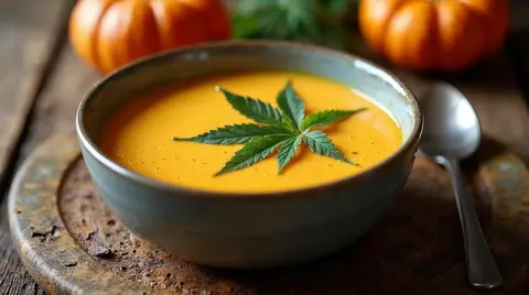 Cannabis Pumpkin Cream Soup