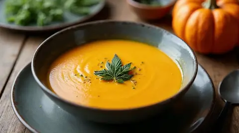 Cannabis Pumpkin Cream Soup