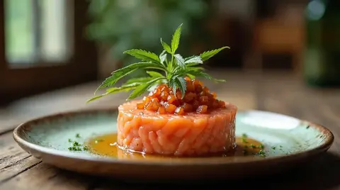 Cannabis Salmon Tartare