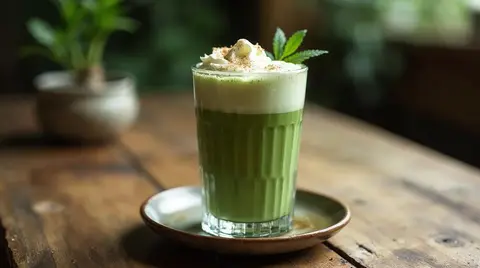 Cannabis Matcha Latte
