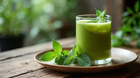 Cannabis Matcha Mint Tea