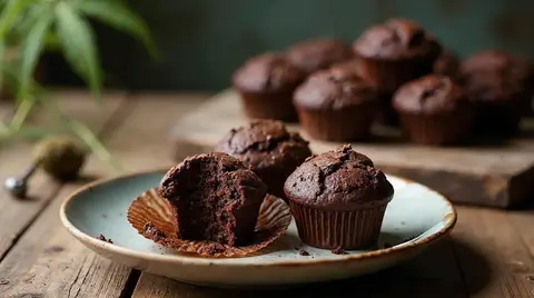 Cannabis Chocolate Muffins