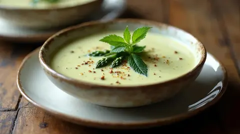 Cannabis Asparagus Cream Soup