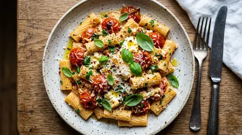 Baked Feta Pasta with Cannabis Olive Oil (TikTok Trend)