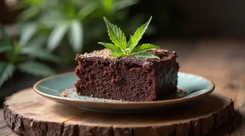 Vegan Cannabis Chocolate Cake
