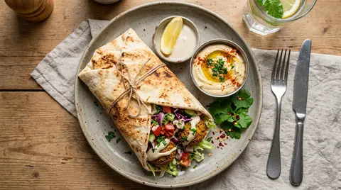 Cannabis Falafel Wrap