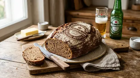 Cannabis Heineken Beer Bread — Hoppy & Savory