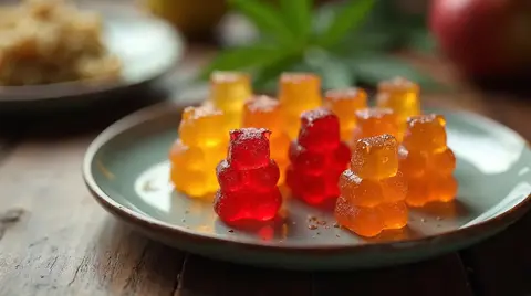 Cannabis Gummy Bears with Fruit Flavor