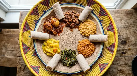 Cannabis Injera with Doro Wat