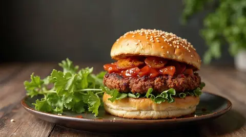 Jackfruit BBQ Burger