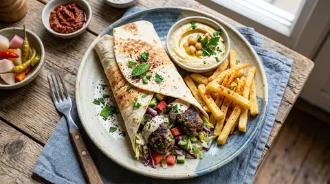 Cannabis Lamb Kofta Wrap