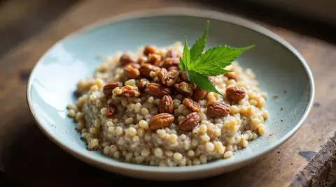 Muesli Porridge with Nuts Cannabis
