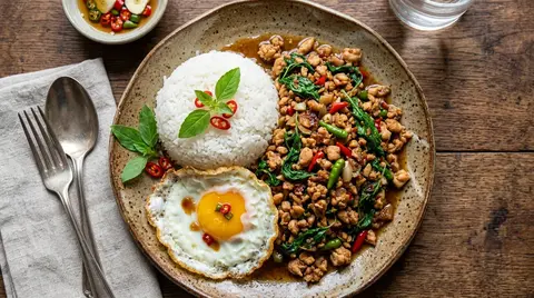 Cannabis Basil Pork Stir-Fry
