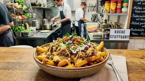 Cannabis Loaded Fries with Cheese Sauce