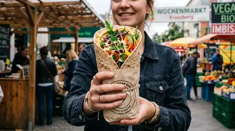 Vegan Hummus Wrap