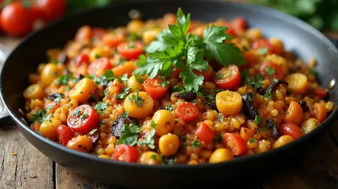 Vegan Vegetable Paella