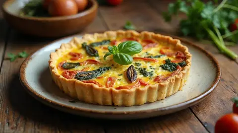 Vegan Vegetable Quiche