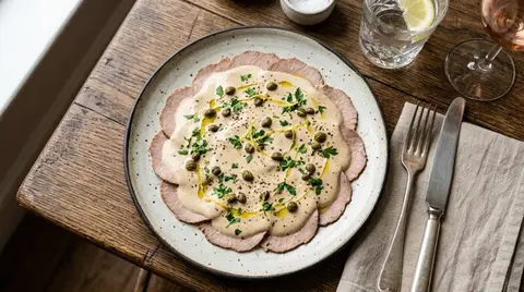 Cannabis Veal with Tuna Sauce