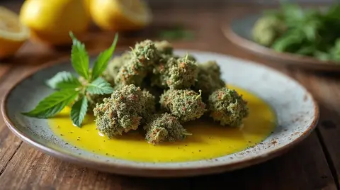 Lemon Oil Dressing Cannabis